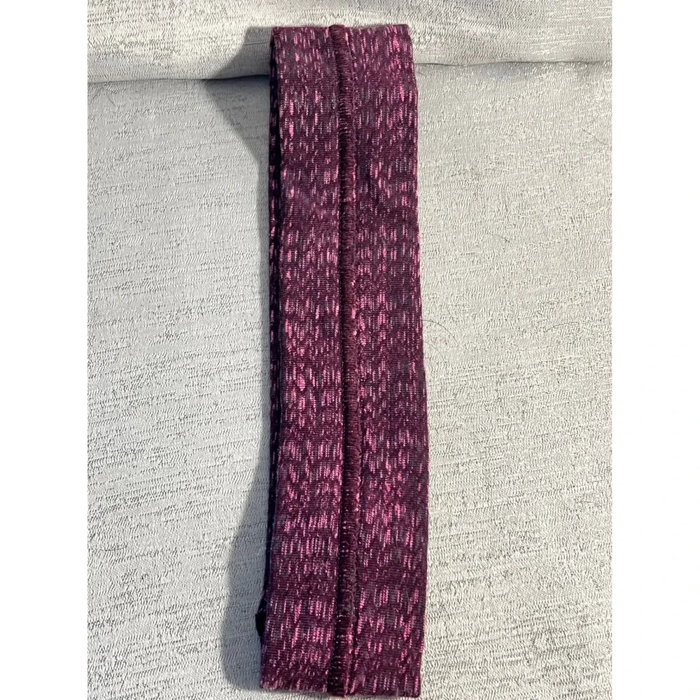 Lululemon Bang Buster Headband Purple Pink Space Dye Heather Wide Athletic Wrap